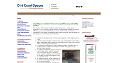 Desktop Screenshot of dirt-crawl-spaces.com